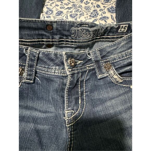 Miss Me Je5759el easy boot Embellished blue Jean 25 - Picture 2 of 9